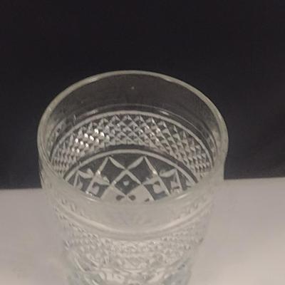 Vintage Anchor Hocking Wexford Pattern Double Old Fashioned Glasses- 8 Pieces