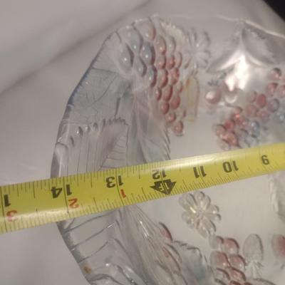 Nova Studio 'Wild Berries' Glass Platter and Salad Set- 6 Pieces Total