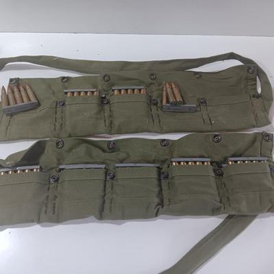 Two bandoleers with Ammunition - marked