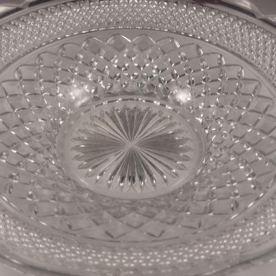 Anchor Hocking 'Wexford' Pattern Round Platter and Bowl
