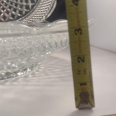 Anchor Hocking 'Wexford' Pattern Round Platter and Bowl