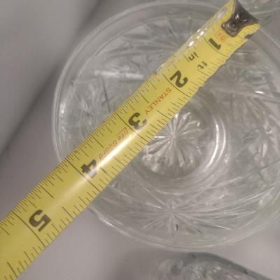 Collection of Anchor Hocking Early American Prescut Glass Dishware- Approx 23 Pieces