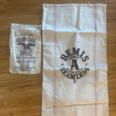Vintage Bemis & Golden Eagle Sacks