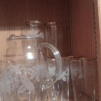 Collection of Bartlett Collins Grape Theme Glassware- Approx 30 Pieces