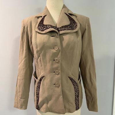 1940’s Lot - Gabardine Beaded Jacket + 2 Embroidered Tops