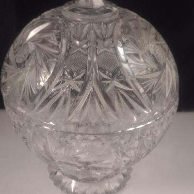 Crystal Candy Dish with Lid