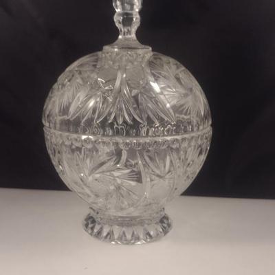 Crystal Candy Dish with Lid