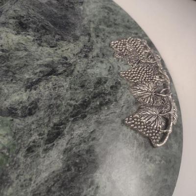 Marble Cheese Plate with Glass Dome