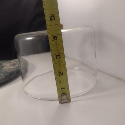 Marble Cheese Plate with Glass Dome