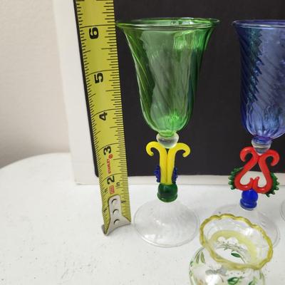 8 Pieces Mixed Lot of Art Glass 3 Murano