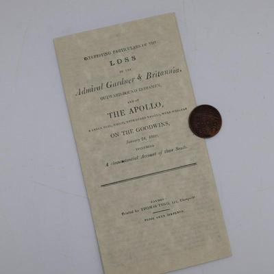 Recovered Coin from Wrecked East India company Ship in 1809