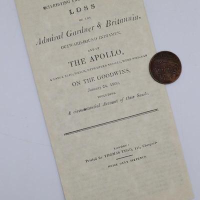 Recovered Coin from Wrecked East India company Ship in 1809