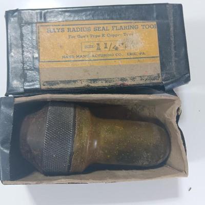 Antique Hays Radius seal flaring tool for gov't type K copper type