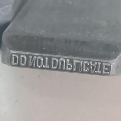 Steel Number punches with Chalk sting line