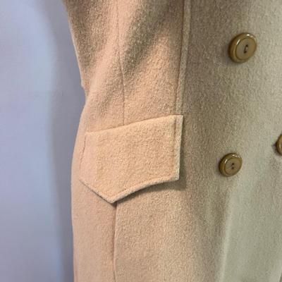 Vintage Fur Collar Maxi Wool Coat