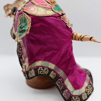 Vintage Chinese Embroidered Dragon Hat