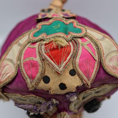 Vintage Chinese Embroidered Dragon Hat