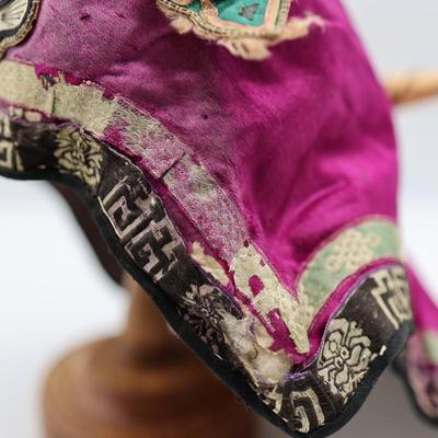 Vintage Chinese Embroidered Dragon Hat
