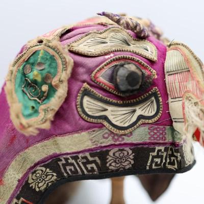 Vintage Chinese Embroidered Dragon Hat