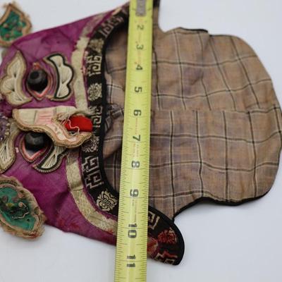 Vintage Chinese Embroidered Dragon Hat