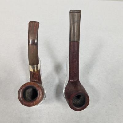 Vintage Pipes La Savinelli Giubileo D'Oro 802 Italy & Savinelli Linea P1U3 925 Silver Band