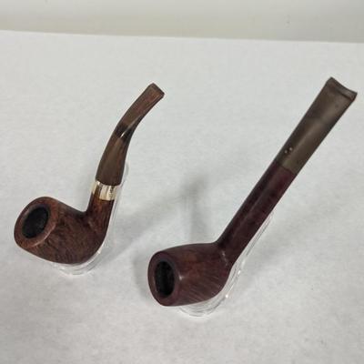 Vintage Pipes La Savinelli Giubileo D'Oro 802 Italy & Savinelli Linea P1U3 925 Silver Band