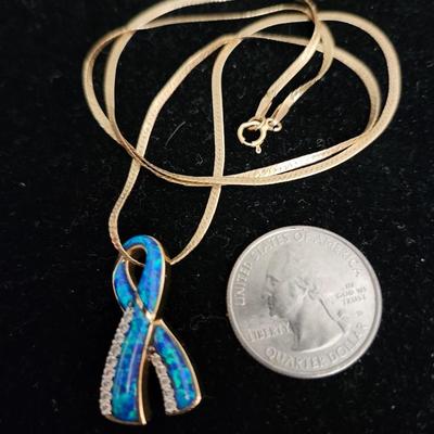 Diamond & Black Opal 14K Slider Necklace