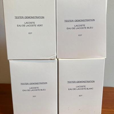 Lot 4 Lacoste Men’s Colognes - 2 Blue, Vert, Blanc