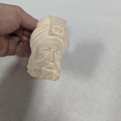 White Meerschaum Tobacco Pipe Sultan