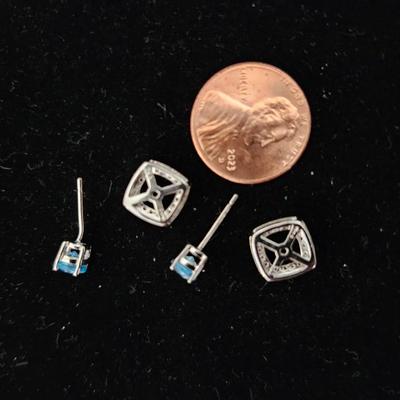 Topaz Stud Pierced earrings with Jackets