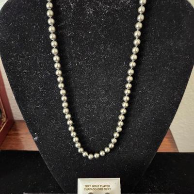 Grey Pearl Neckilace and Earrings