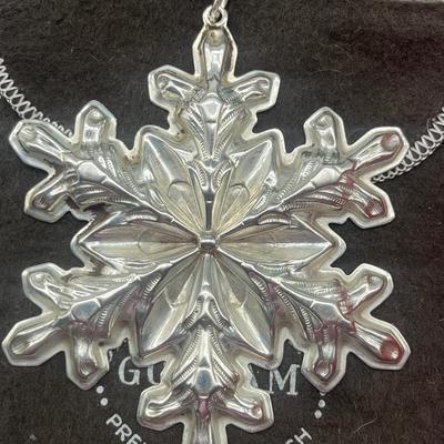 1973 Gorham Sterling Christmas Ornament W/Box