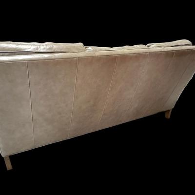 Bradington Young Leather Sofa in Taupe