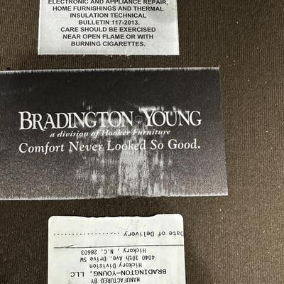 Bradington Young Leather Sofa in Taupe