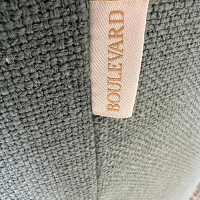 Pair of Tufted back Barrel Accent Chairs by Boulevard