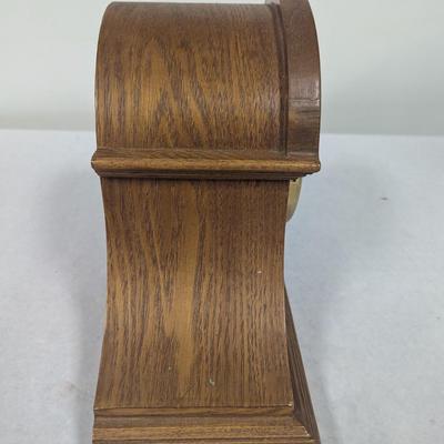 Vintage D & A Oak Wood Mantle Clock