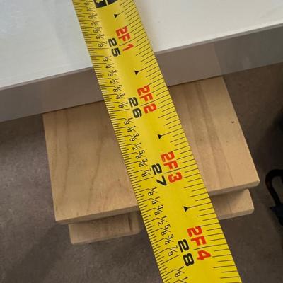 New Ikea Linnmon White Desk Table, Beech Wood Trestle Shelf Legs