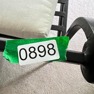 Pier 1 Imports Iron Bench w Cushion
