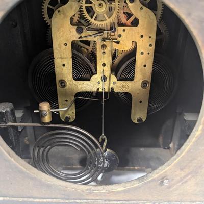 Antique Ornate Wood Mantle Clock