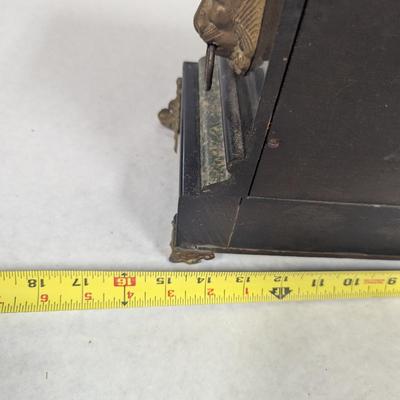 Antique Ornate Wood Mantle Clock
