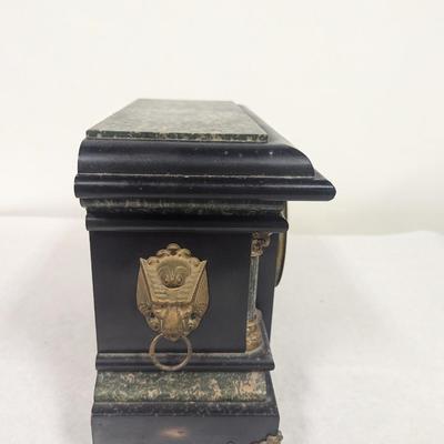 Antique Ornate Wood Mantle Clock