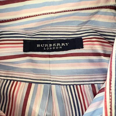 3 Piece Burberrys Lot - Suit Coat 2 Dress Shirts