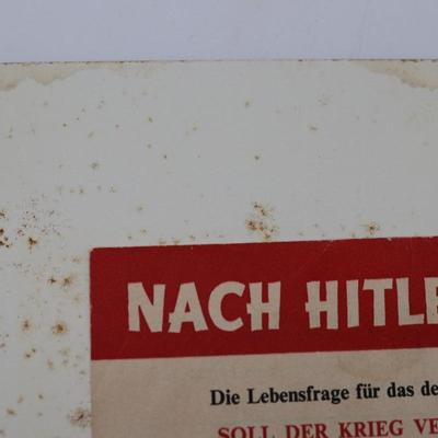 Royal Air Force Leaflet Dropped on German Troops