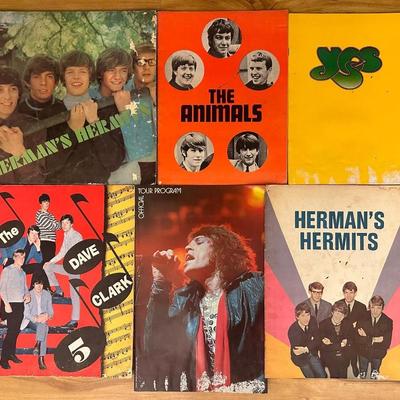 Vintage Band Concert/Tour Programs (7)