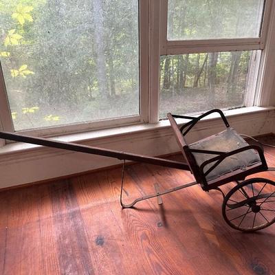 ANTIQUE CHILDS PULL CART BUGGY