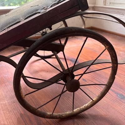 ANTIQUE CHILDS PULL CART BUGGY