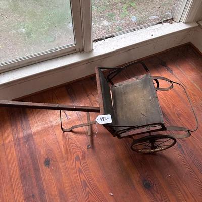 ANTIQUE CHILDS PULL CART BUGGY