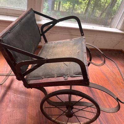 ANTIQUE CHILDS PULL CART BUGGY