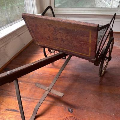 ANTIQUE CHILDS PULL CART BUGGY