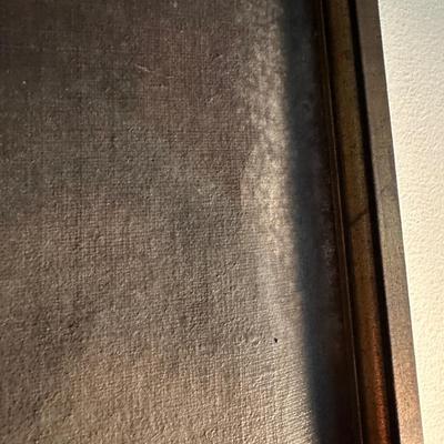 ANTIQUE FRAMED CANVAS PAINTING MALE
